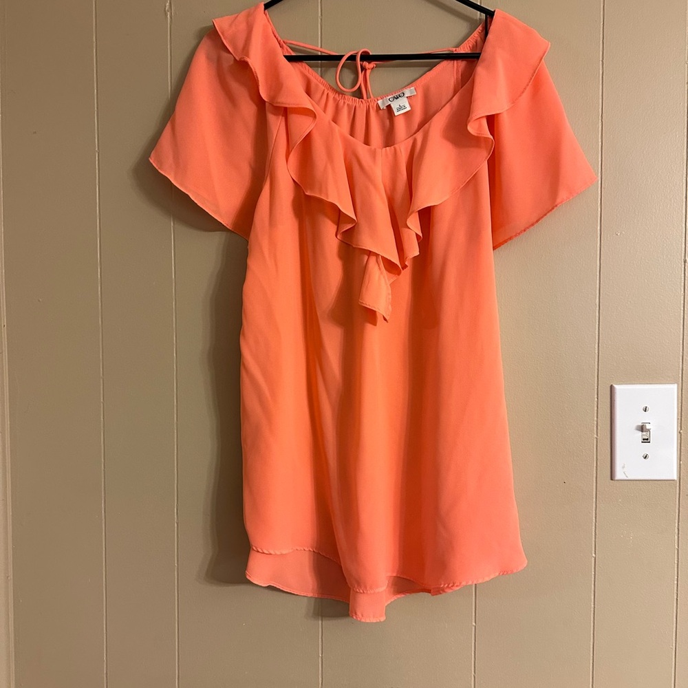 Cato Women's Ruffled Off-Shoulder Blouse